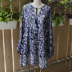 New Rip curl  Drifter Long Sleeve Women Dress color Navy size Small.